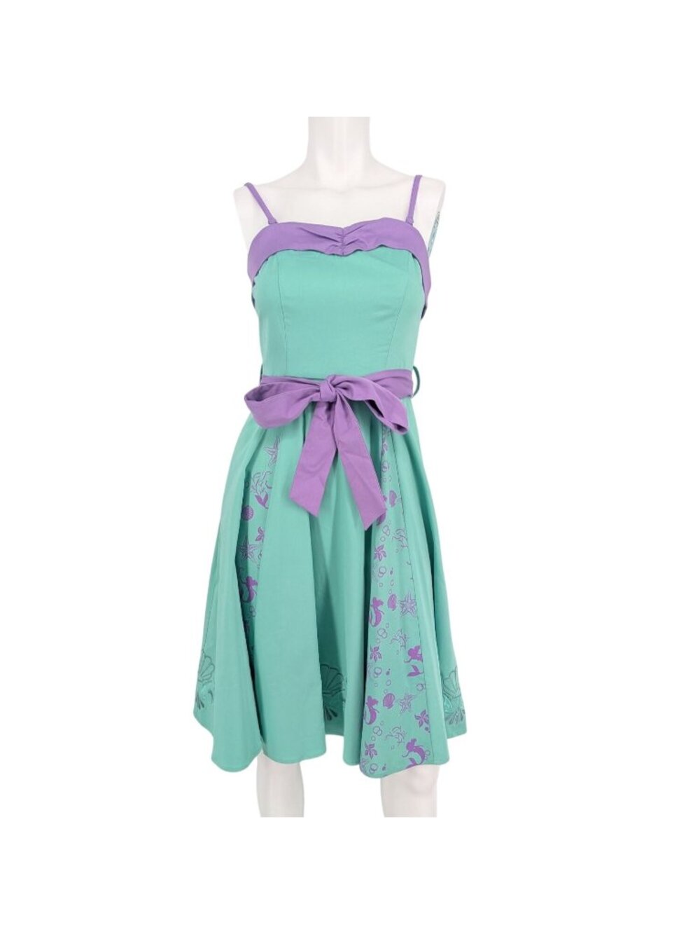Disney The Little Mermaid Ariel Retro Dress Cottage Whimsical Sea Ocean XSmall
